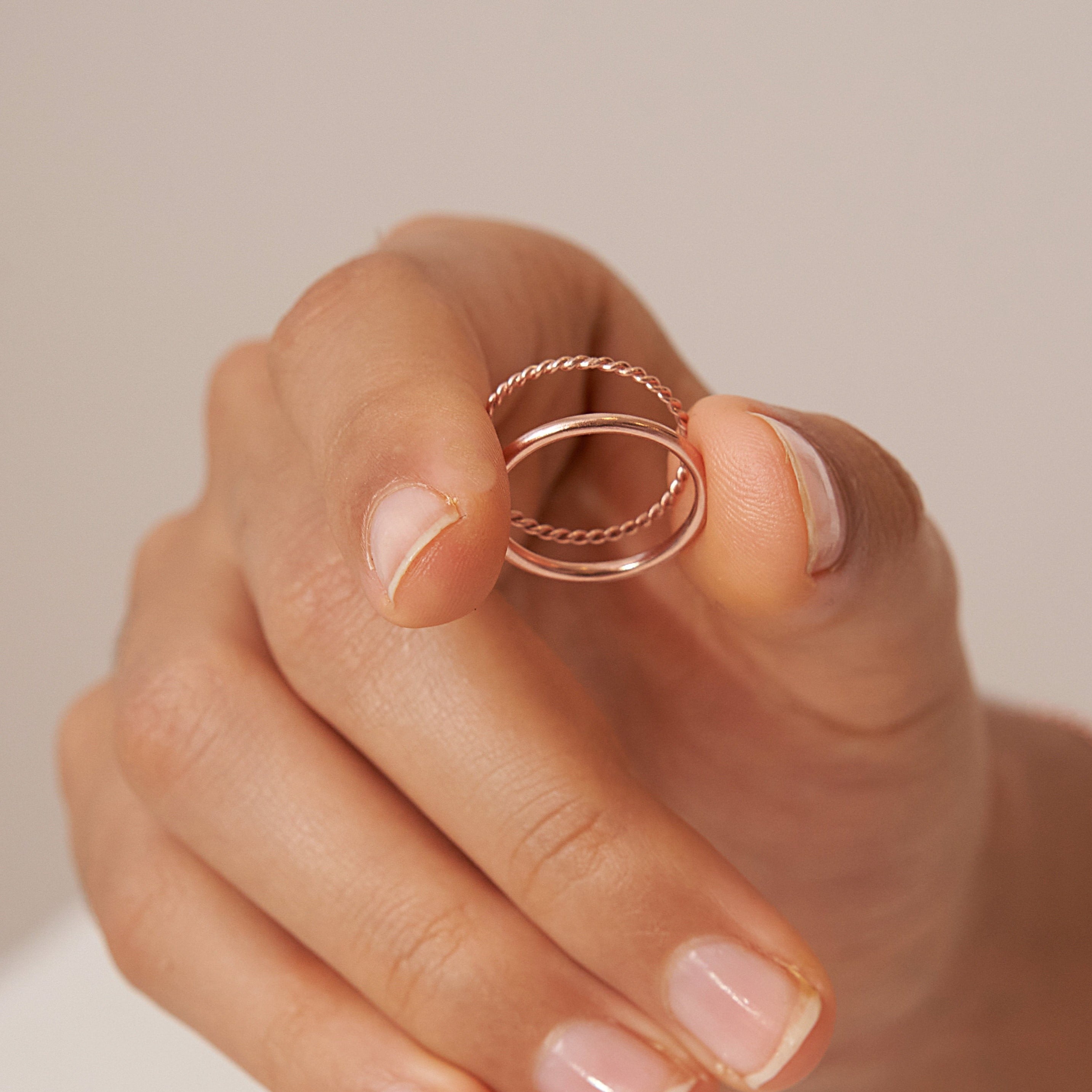 Minimalist Stacking Ring Set