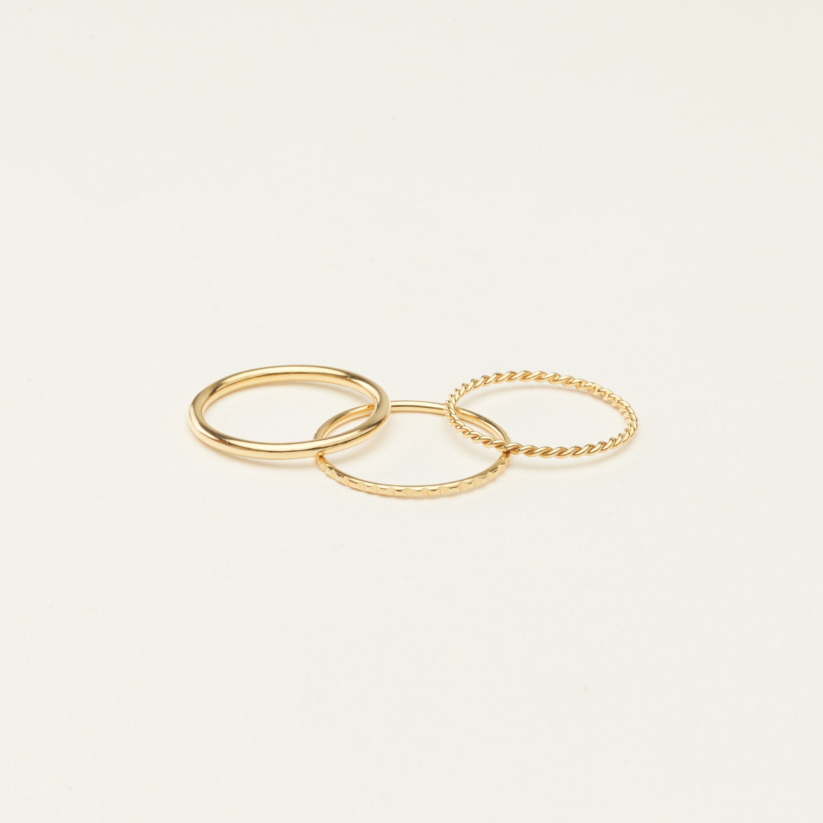 Thin Stacking Rings Set