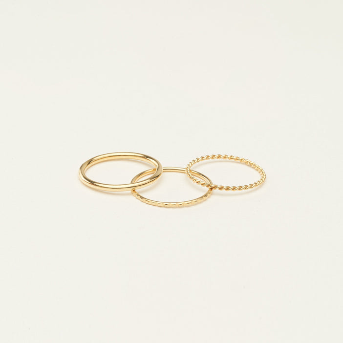 Thin Stacking Rings Set