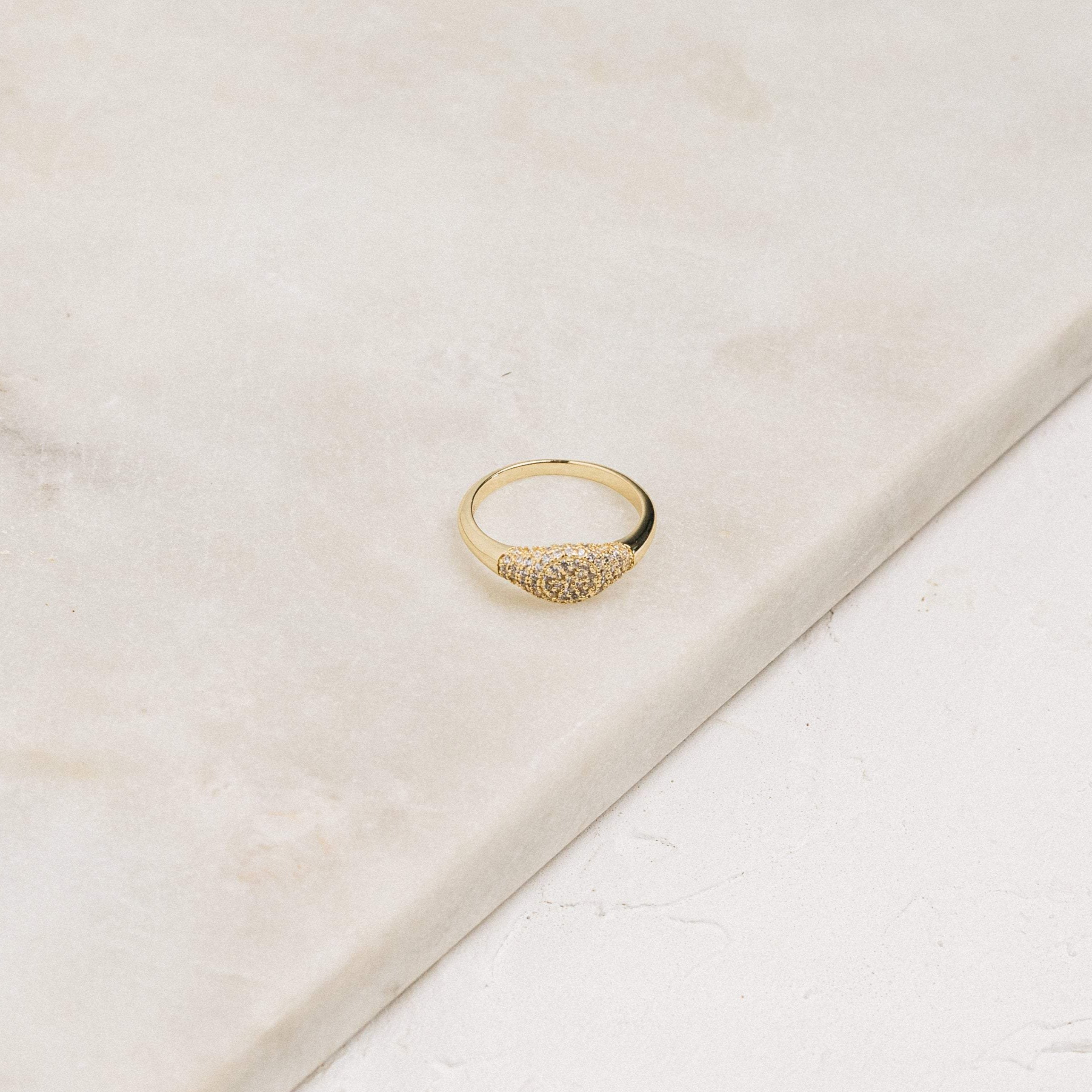 Pave Signet Ring