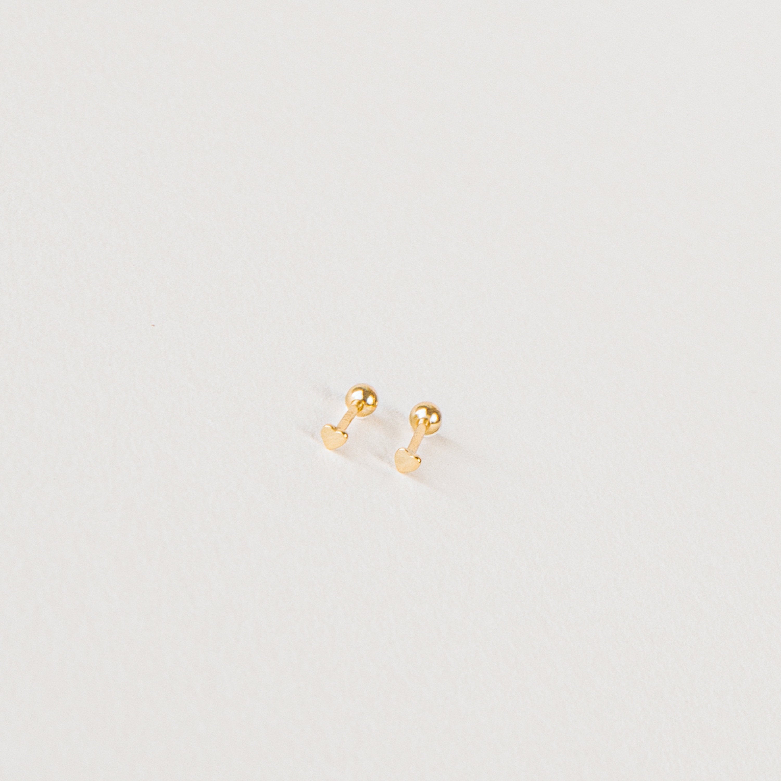 Tiny Heart Studs