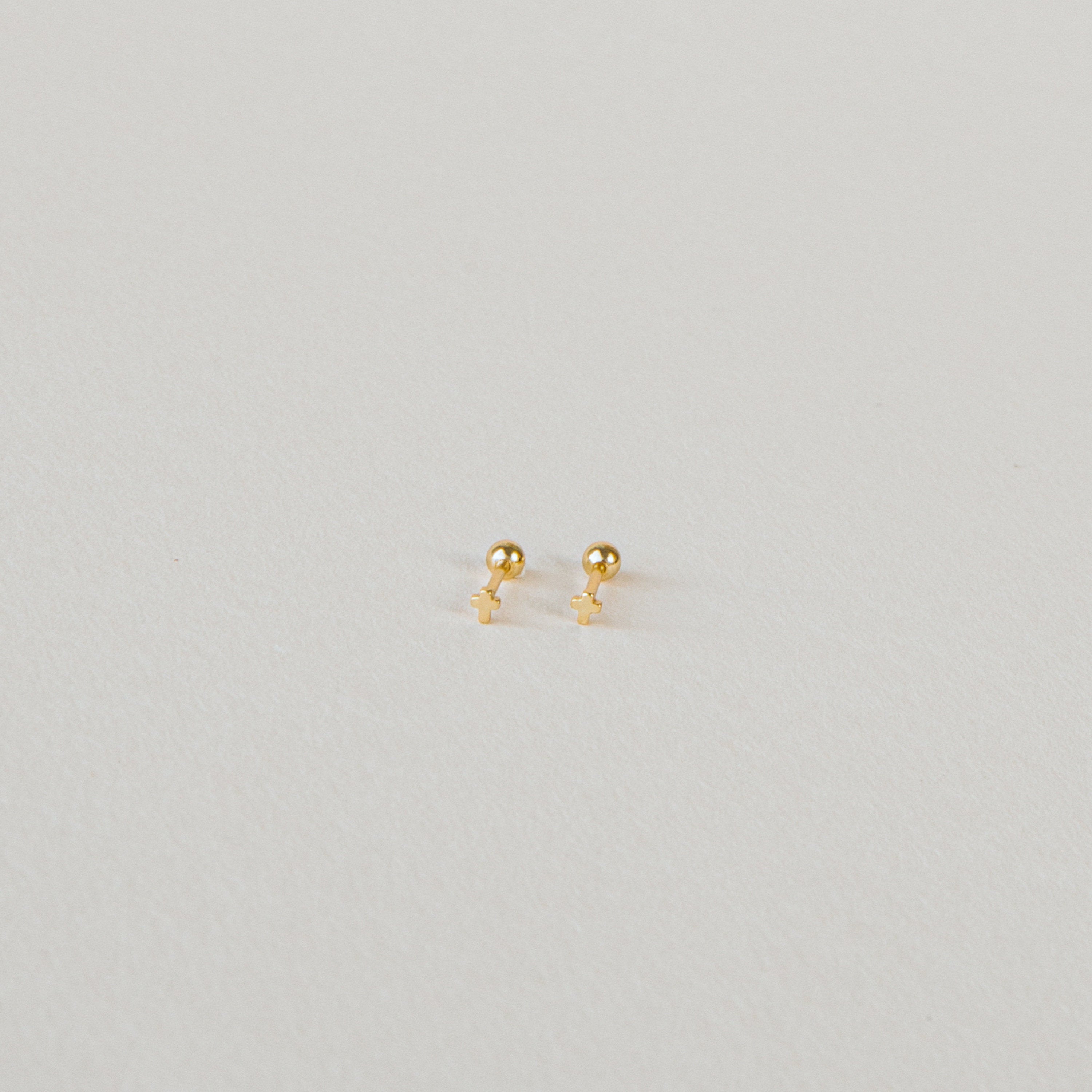 Tiny Cross Studs