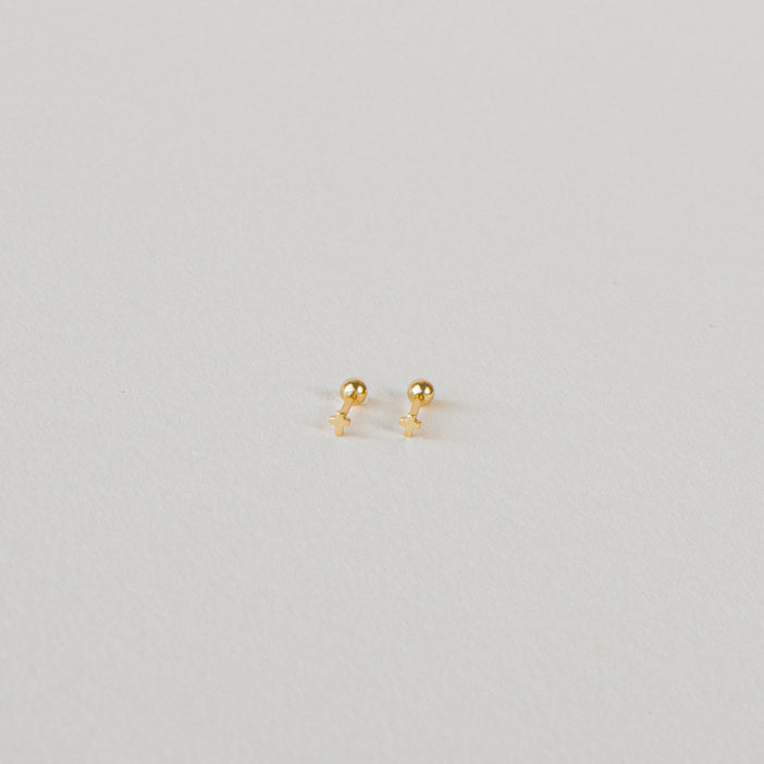 Tiny Cross Studs